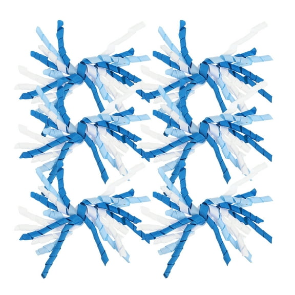 6 Pcs Ribbon Bow Bowknot Decor Curly Bow Ribbon Wrap Accessory Adhesive Curly Bowknots Adhesive Bowknot