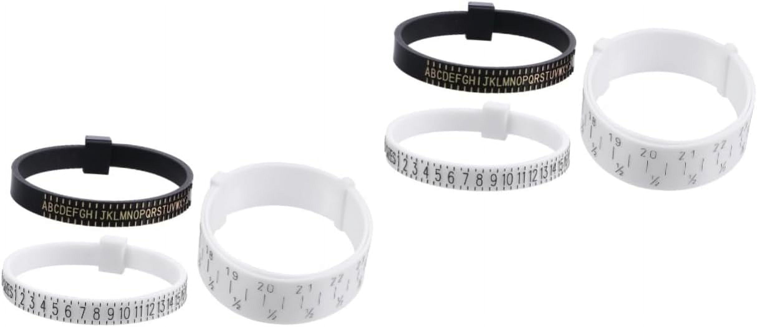 6 Pcs Ring Ruler Plastigauge Textured Rollers for Clay Finger Size ...