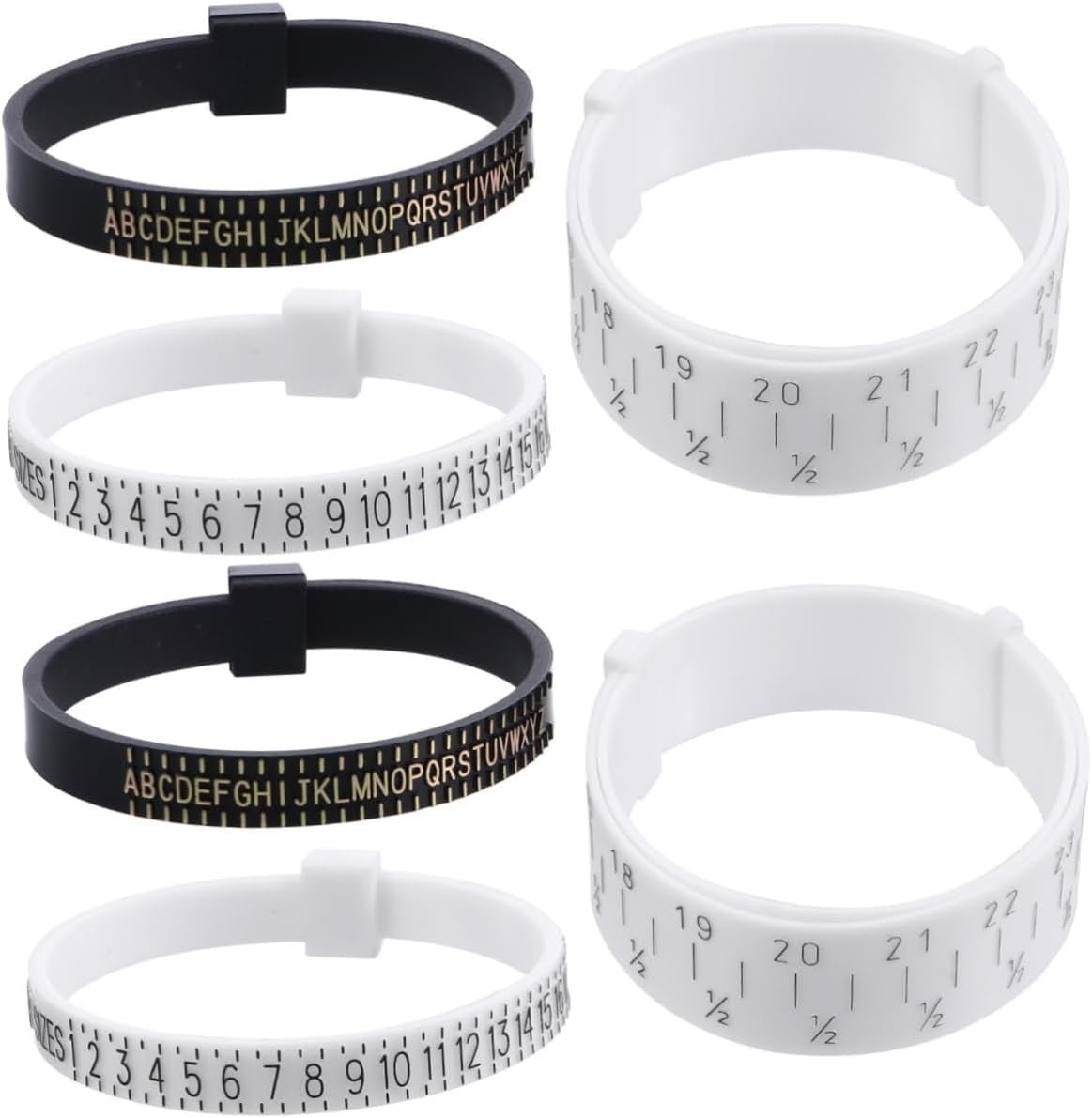 6 Pcs Ring Ruler Tools Rings Finger Measuring Tool Finger Gauge Ring ...