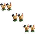 thumbnail image 1 of 6 Pcs Rooster Table Sculpture Ornament Desktop Decoration Aquarium Decorate Resin, 1 of 6