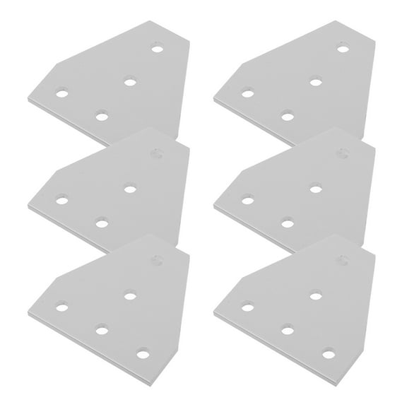 6 Pcs Rotary Aluminum Profiles Connector Bracket Connecting Plate