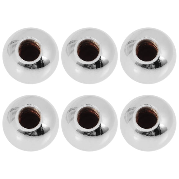 6 Pcs Lamp Finials Decorative Round Cap Light Screw Caps