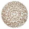 thumbnail image 1 of 6 Pcs Round Placemat, Metallic Hollow Out Line Circle Table Mats Vinyl Place Mats for Dinning Decor Wedding Accent Centerpiece 15", 1 of 2