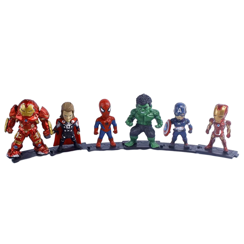 6 Pcs/Set Avengers Action Figures Decorations Superhero Superhero