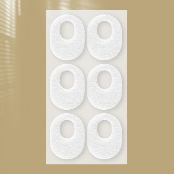6 Pcs/Sheet Foot Corn Protectors Pads Foam Round Oval Self Adhesive Cushions Soft Heel Pad Toe Corn Callus Protectors Pads