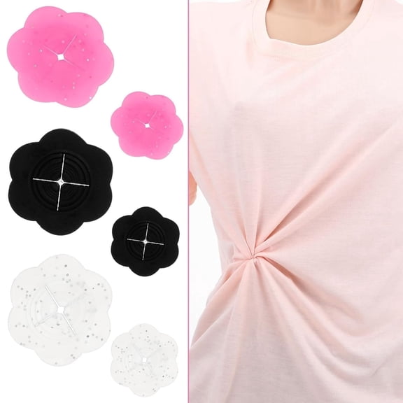 6 Pcs Shirt Clips for Women Clothing 3 Sizes Adjustable Hidden Waist Tightener Clinch 3 Color Shirt Clips Waistband Cinch Clip Concealed Clothes Pins for Fitting to Slim & Style Instantly,Topboutique