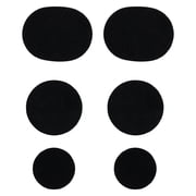 6 Pcs Shoe Patches for Holes,Shoe Hole Repair Patches,3 Sizes Shoe Repair Kit,Self-Adhesive Repair Sticker,Round Shoe Repair Patches,Toe and Heel Protectors for Sneakers and Cloth Shoes,Black