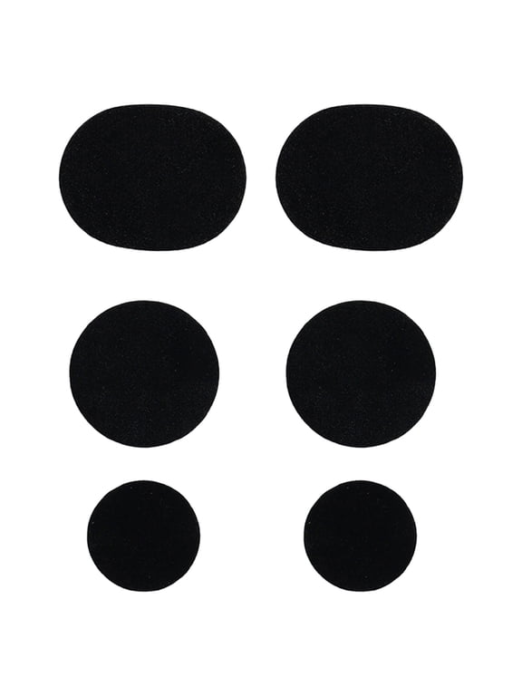 6 Pcs Shoe Patches,Mesh Shoes Hole Repair Patch,Self-Adhesive Sneaker Hole Patch,Repair Sticker,Adhesive Shoe Patches for Holes,Toe and Heel Protectors for Sneakers and Cloth Shoes,Black