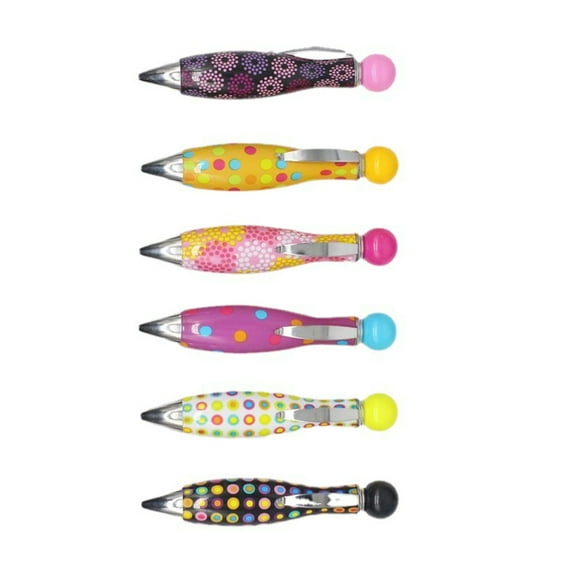 6 Pcs Short Fat Pen Ballpoint Pen Writing Pen Small Pen Wide Grip Pen Small Pen Elderly for Student Teacher