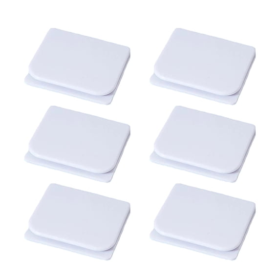 6 Pcs Shower Curtain Clips, Shower Splash Guard, Wind-Proof Self Adhesive Shower Curtain Clips, Avoid Slippy Floor Bath Guard
