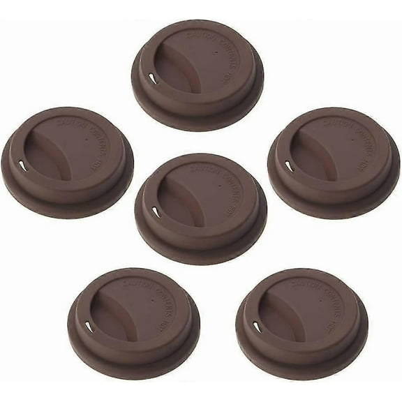 6 Pcs Silicone Drinking Lid Cup Lids, Reusable Coffee Cup Coverscoffee (d-b2)