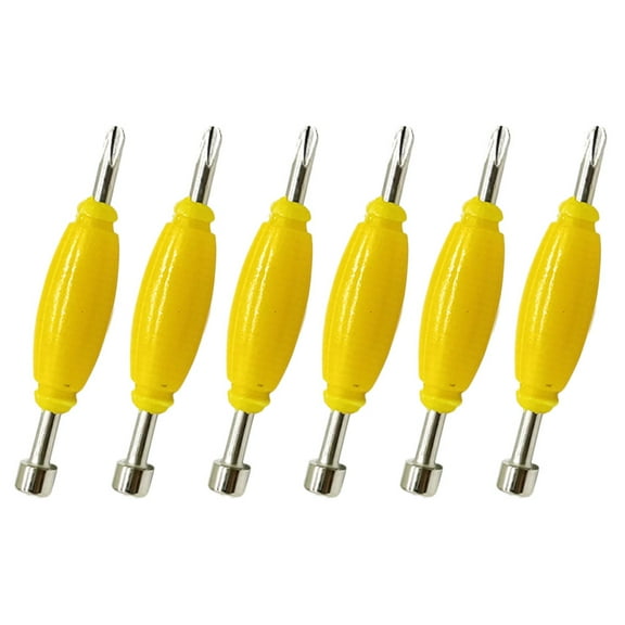 Fingerboard Repair Tool with Mini Screwdriver for DIY Maintenance Supplies 6 Pieces Yellow Plastic