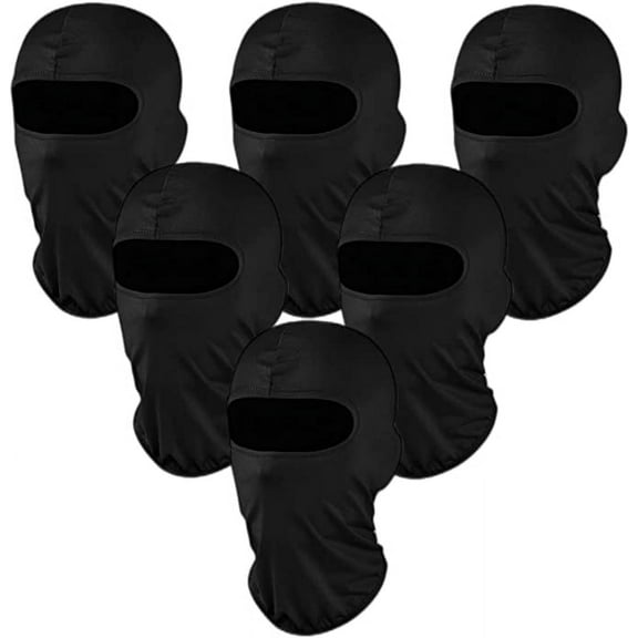 6 Pcs Ski Mask Cover Full Face Mask Summer Face Covering Ice Silk sun Protection Balaclava Women Men Outdoor Sports