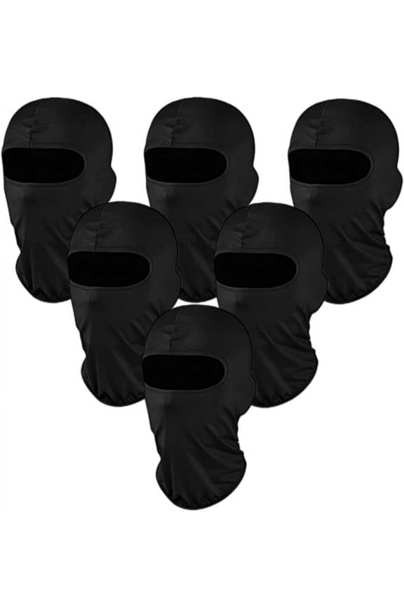 6 Pcs Ski Mask Cover Full Face Mask Summer Face Covering Ice Silk sun Protection Balaclava Women Men Outdoor Sports