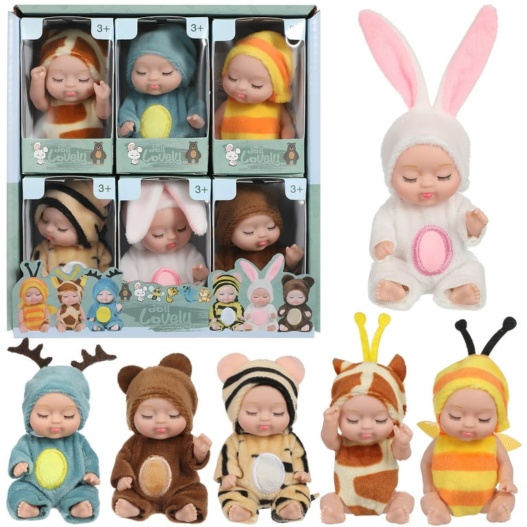 Sleeping Doll Pcs Babies Dolls For Girls Mini Baby Set Tiny The