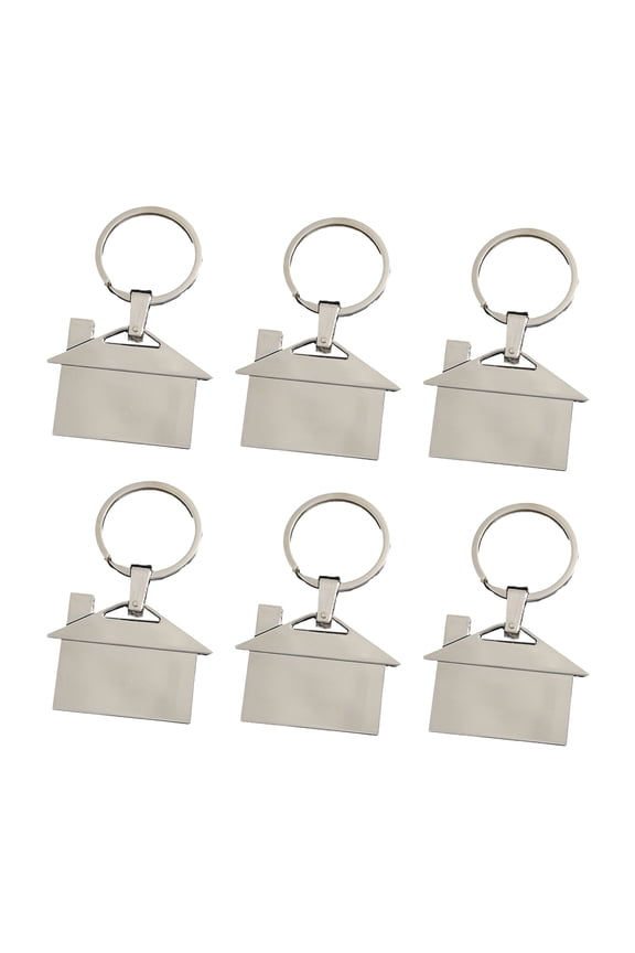 6 Pcs Small Key Chain Bag Pendant Keychains House Shaped Key Chain Creative Key Rings with House Gift for Couple