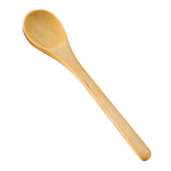 6 Pcs Small Wooden Spoons,5 Inch Seasoning Spoons for Tea,Wooden Teaspoon for Coffee,Tiny Wood Spoons,Mini Rounded Wood Teaspoons for Jars,Coffee Tea Stirring Spoons,Kitchen Gadgets,(Beige,5.51 in)