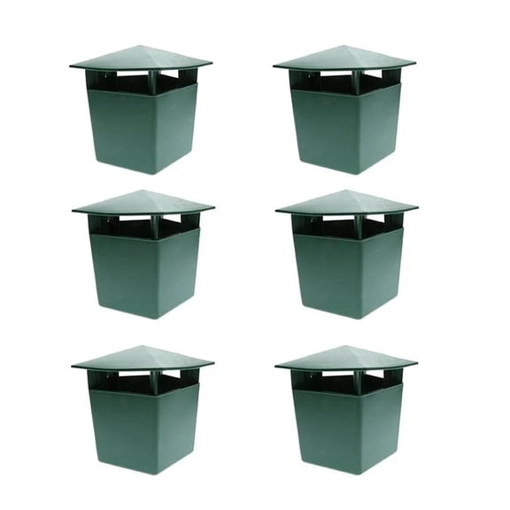 6 Pcs Snail Traps 3.9 x 4.7 Inch Plastic Snail Trapper Reusable Snails Catcher House for Garden Farm (green)