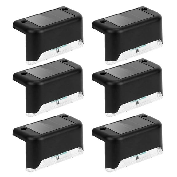 SEWOART Solar Deck Lights for Outdoor Gardens, 6-Pack LED Landscape Lighting