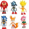 thumbnail image 1 of 6 Pcs  Sonic The Hedgehog Toys Action Figure，Ideal Gifts & Cake Topper for Boys Girls Fans Birthday Party Favors, 1 of 8
