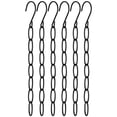 thumbnail image 1 of 6Pcs Space Saving Hangers, Metal Chain Clothes Hanger Organizer with 7 Slots, Magic Foldable Hangers, Collapsible Vertical Space Saver Hangers for Closet Organizer (Black), 1 of 9