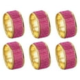 thumbnail image 1 of 6 Pcs Sparkling Napkin Rings Napkin Holder For Dining Anniversary Wedding Party, 1 of 9