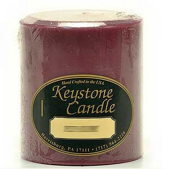 6 Pcs, Spiced Plum 3x3 Pillar Candles 3 in. diameterx3.25 in. tall