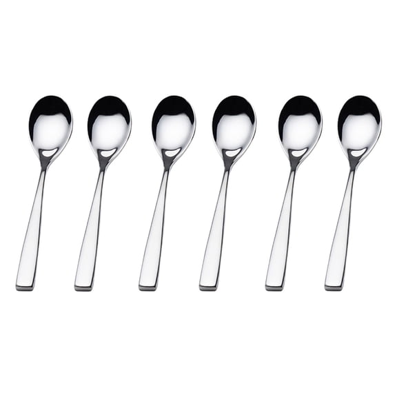 NIAIZEK 6-Piece Stainless Steel Cappuccino Latte Spoons Set for Home Kitchen Coffee Bar Accessories