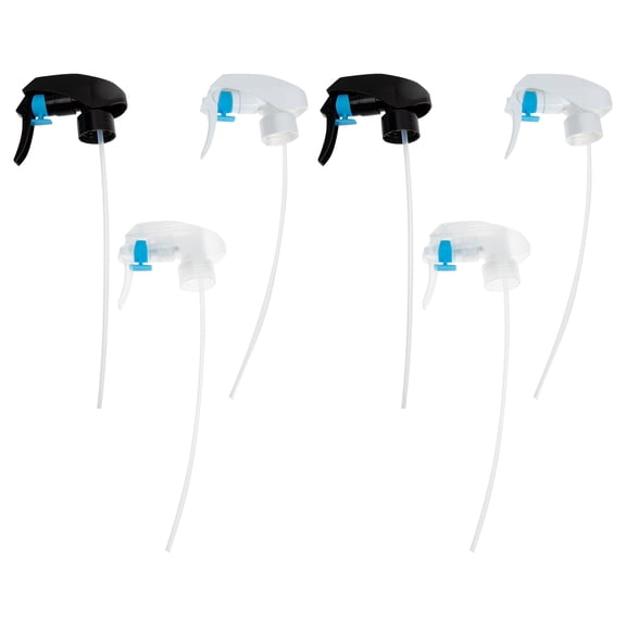 6 Pcs Spray Bottle Head Hose Bottles Heavy Duty Trigger Nozzle Sprayer Plastic