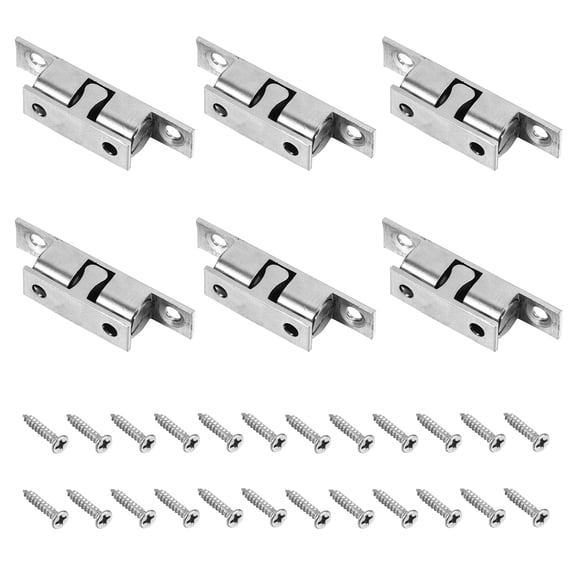 6 Pcs Spring Lock Closet Catch Cabinet Latch Cupboard Latch Cabinet Door Latch Tension Latch Bearing Door Door Catch