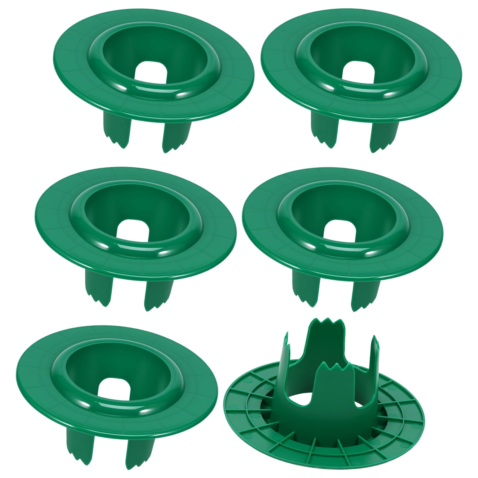 6 Pcs Sprinkler Head Protector Plastic Sprinkler Donut Guard for Lawn 6.69 in Circle Shaped Donut with 3.5 in Inner Diameter Green Outdoor Lawn Spray Guard