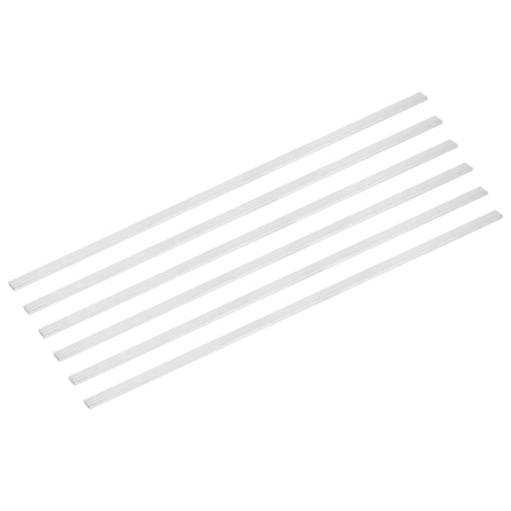 6 Pcs Square Aluminum Flat Bar, 1/8" x 3/8" x 16" 6061 Aluminum Flat Bar
