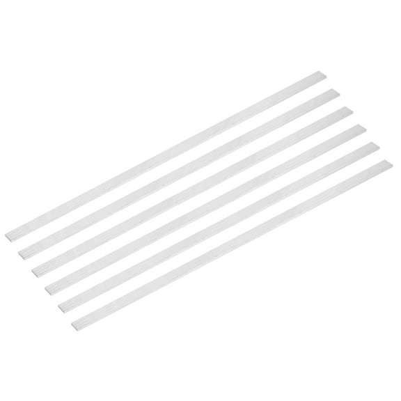 6 Pcs Square Aluminum Flat Bar, 3/32" x 15/32" x 16" 6061 Aluminum Flat Bar