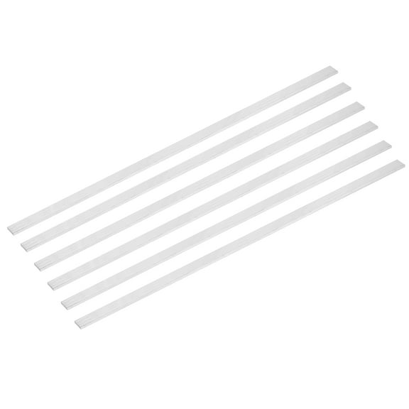 6 Pcs Square Aluminum Flat Bar, 3/32" x 33/64" x 16" 6061 Aluminum Flat Bar