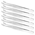 thumbnail image 1 of 6pcs Stainless Steel Flat Wide Tip Precision Tweezers for Stamps and Tongs, 1 of 6