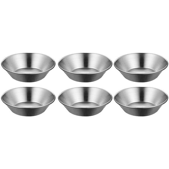 6 Pcs Stainless Steel Egg Tart Mold Pasties Mold for Cake Shot Molds Pens Cake Pan Mold DIY Mold Pie Mold