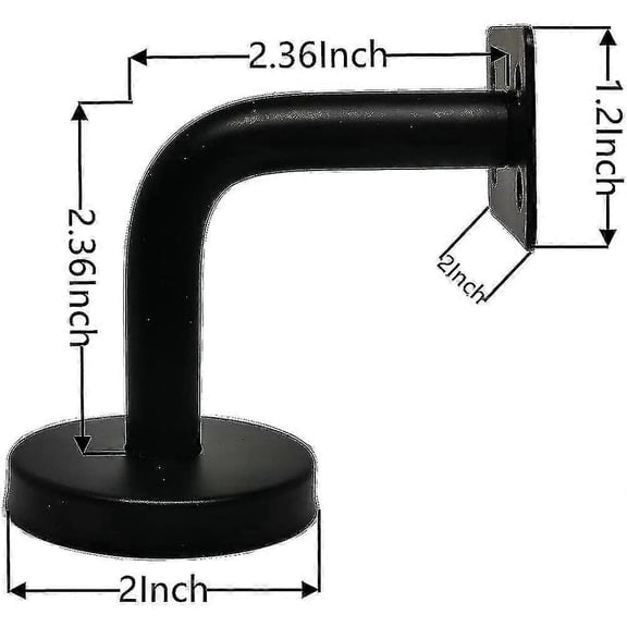 6 Pcs Stainless Steel Stair Handrail Bracket, Heavy Duty Stair Rail Support, Railing Brackets For F