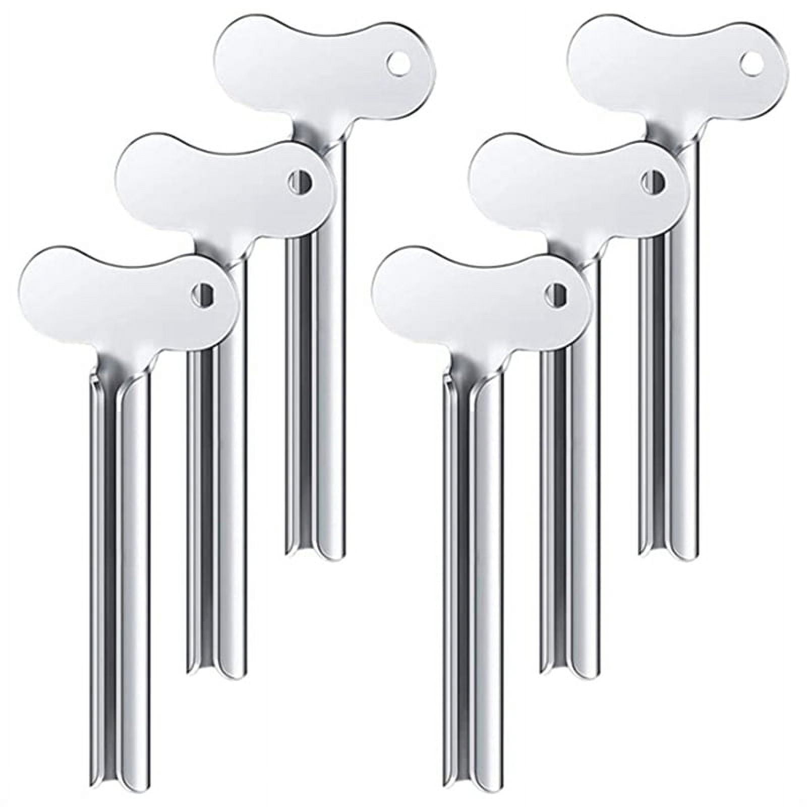 6 Pcs Stainless Steel Toothpaste Tube Squeezers Metal Key Toothpaste Squeezers for Cosmetic Tubes Squeezer
