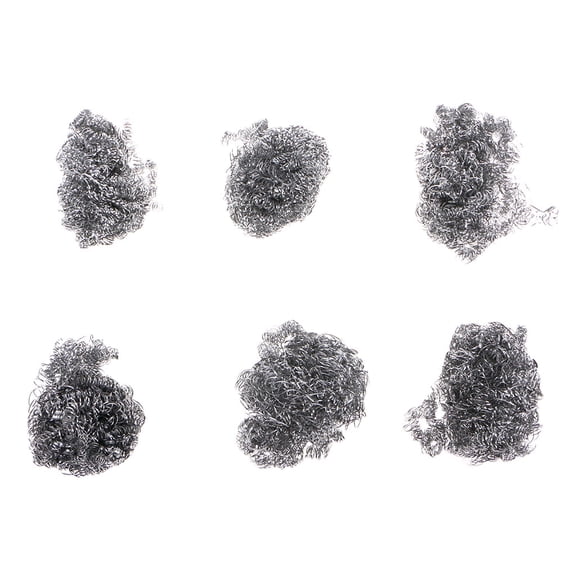 6 Pcs Stainless Steel Wire Scourer Cleaning Balls Kitchen Helper Tools