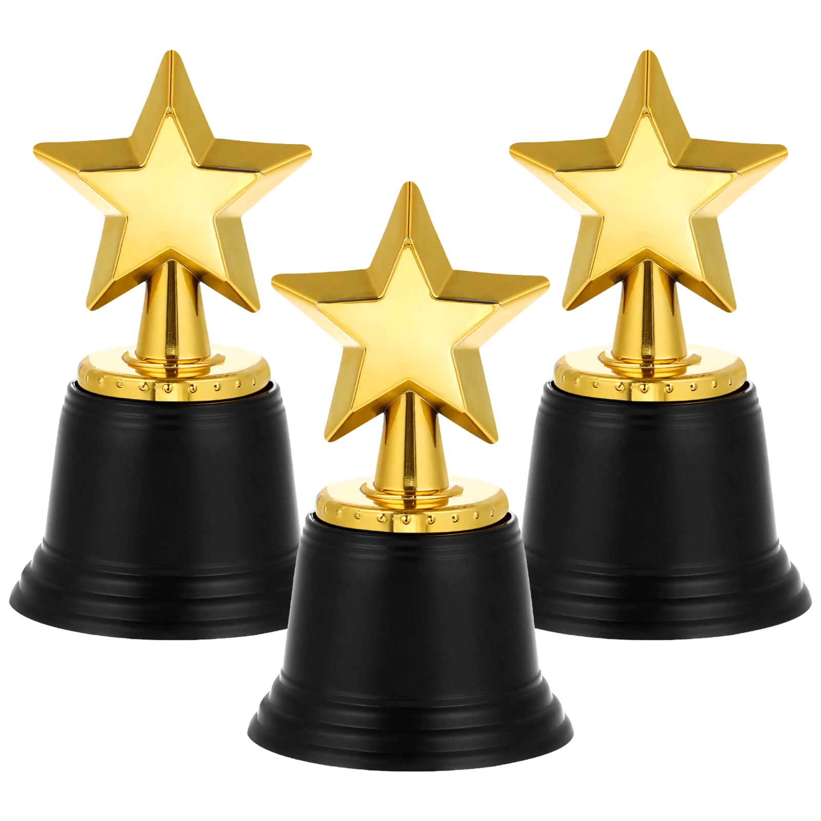 6 Pcs Star Trophy Awards Plastic Trophies Party Favors Kid Classroom School Reward Sports