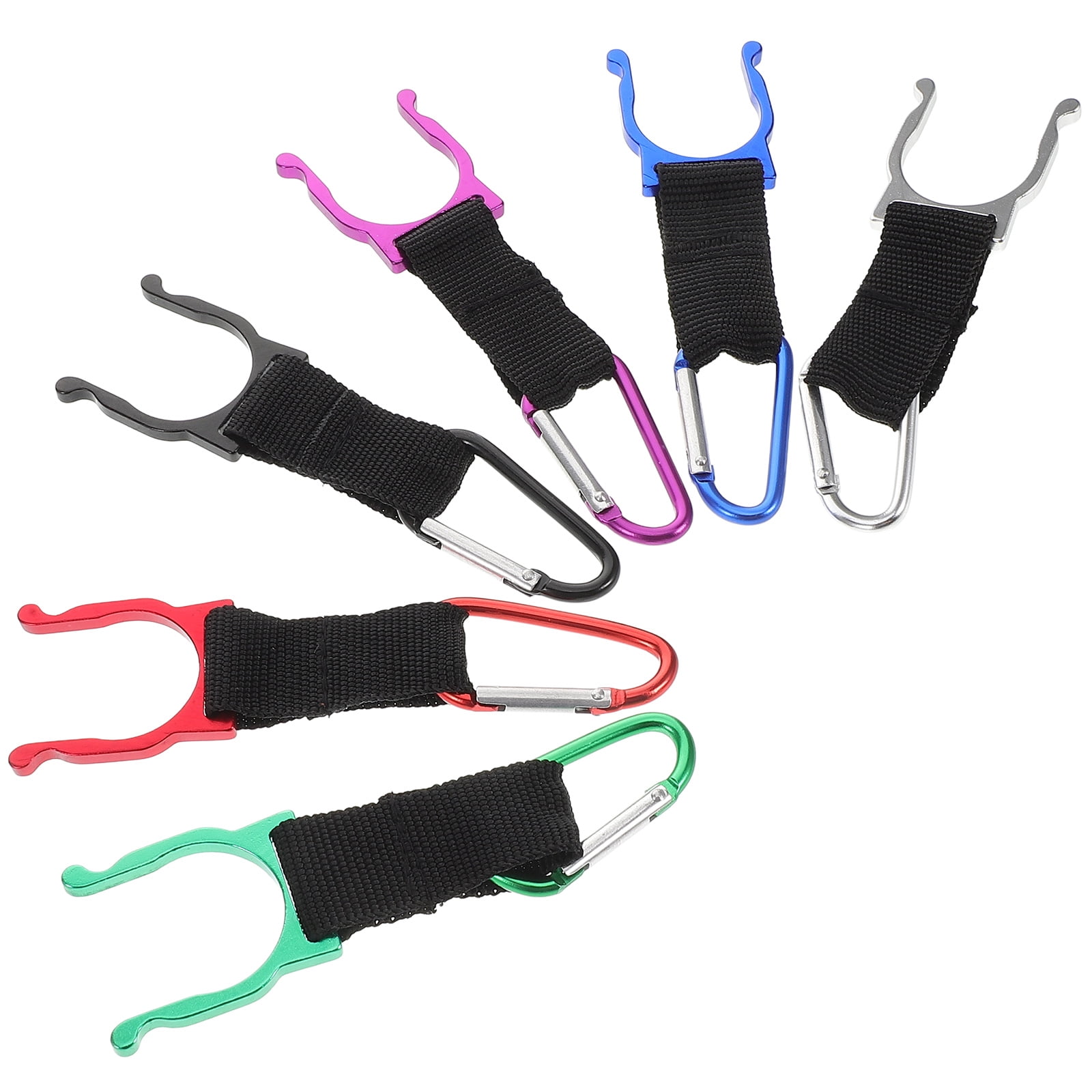 4-Pack Water Bottle Holder Clips – Aluminum Carabiner Clip For Backpack, Bike, Belt, Outdoor Activities