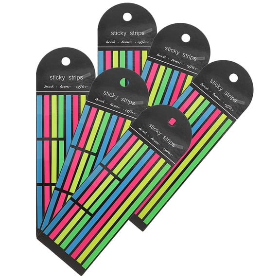 LITINKIMI 6Pcs Fluorescent Book Tabs for Annotating Books and Highlighting Important Sentences