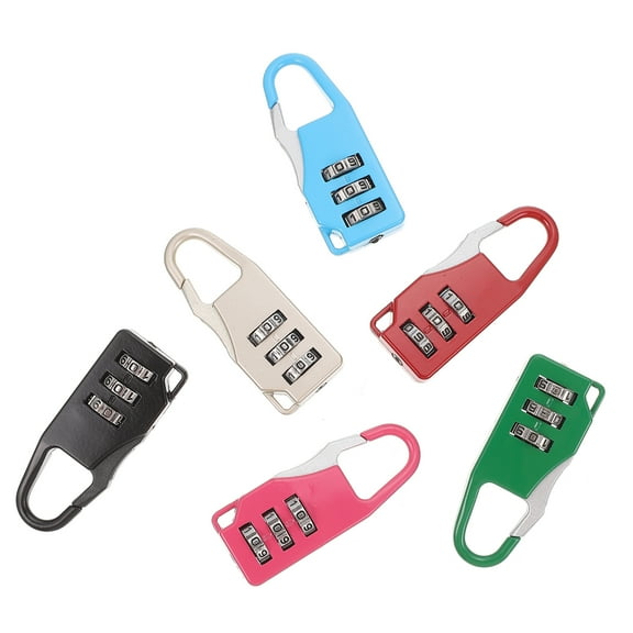 6 Pcs Suitcase Locks Padlock with Password Required for Travel Suitcases Trip