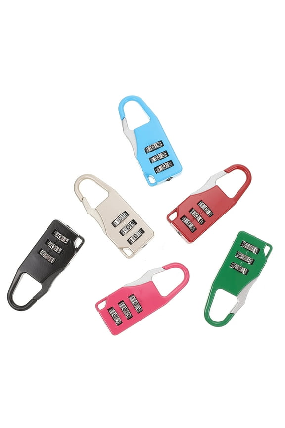 6 Pcs Suitcase Locks Padlock with Password Required for Travel Suitcases Trip