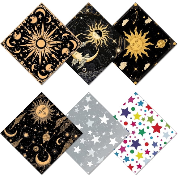 6 Pcs Sun Moon Glasses Cleaning Cloth Microfiber Cloth Soft Multicolor Cleaner Sunglasses Reusable Thicken Wipes Clothes