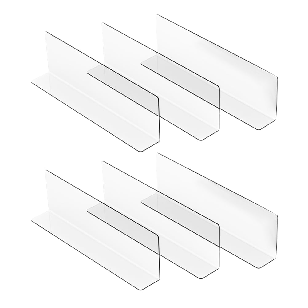 6 Pcs Supermarket Sorting Baffle Dividers for Shelves Shelf Separators