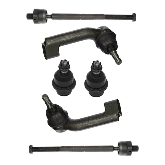 6 Pcs Suspension Kit Inner & Outer Tie Rod Ends and Lower Ball Joints Fits select: 2009-2014 FORD F150, 2007-2015 FORD EXPEDITION