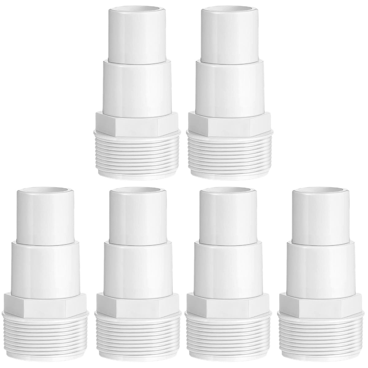 6 Pcs Swimming Pool Connector Inflatable Pump Adapters Plastic Parts