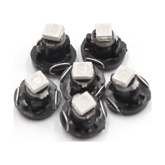 6 Pcs T3 Green 3020  Dashboard Panel Light Lamp Bulb for Car Interior
