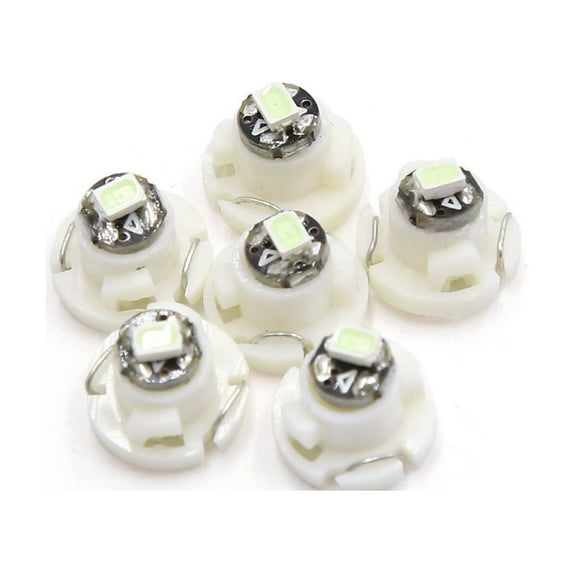 6 Pcs T4.2 Ice Blue 3020 Dashboard Panel Light Lamp Bulb for Car Interior